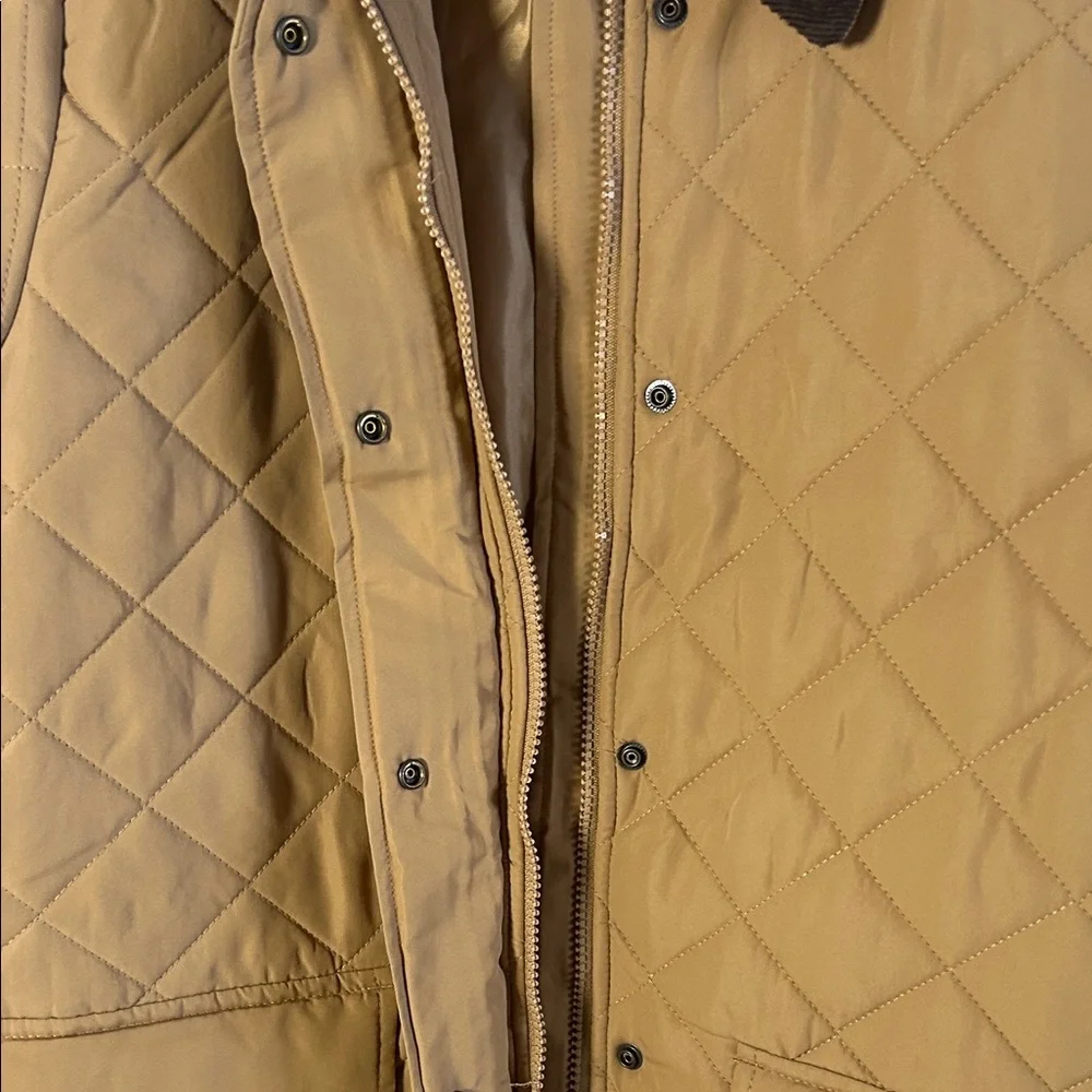 Time and Tru Brown Quilted Puffer Jacket - Picture 4 of 6